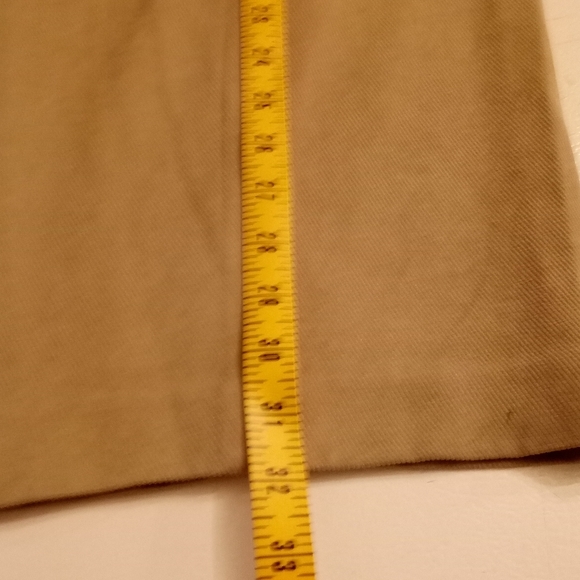 6a by Axis Slacks Khaki Fine Corduroy Pleated Front Size 40/32" inseam - Picture 9 of 9